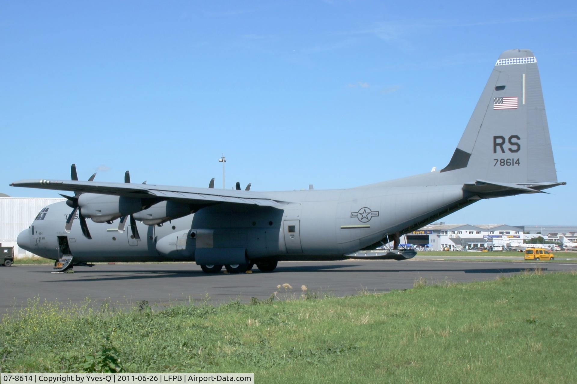 07-8614, 2010 Lockheed Martin C-130J-30 Super Hercules C/N 382-5625, USAF Lockheed Martin C-130J-30 Super Hercules, 86thAW (78614RS), Paris Le Bourget (LFPB-LBG) air show 2011