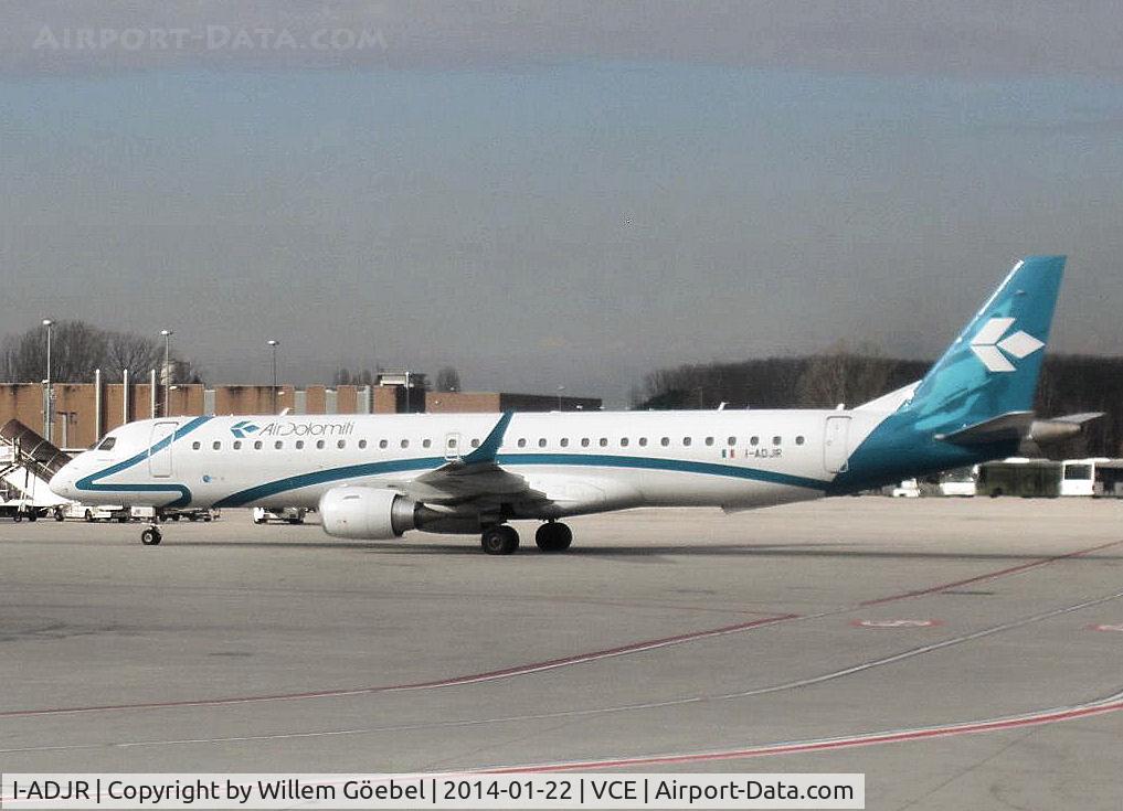 I-ADJR, 2012 Embraer 195LR (ERJ-190-200LR) C/N 19000595, Parking on the platform of Marco Polo Airport