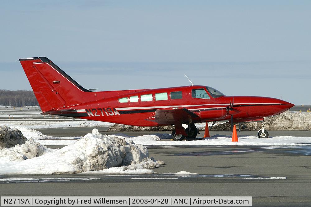 N2719A, 1979 Cessna 402C Businessliner C/N 402C0233, Found in a remote corner of ANC
