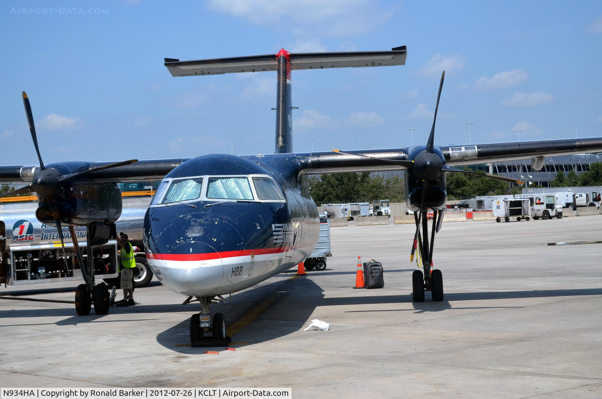N934HA, De Havilland Canada DHC-8-102 Dash 8 C/N 139, Fleet number HBB Charlotte