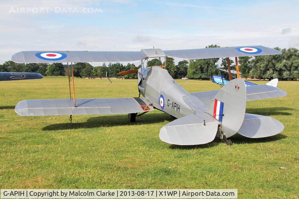 G-APIH, 1939 De Havilland DH-82A Tiger Moth II C/N 82981, De Havilland DH-82A Tiger Moth II at The De Havilland Moth Club's 28th International Moth Rally at Woburn Abbey. August 2013.