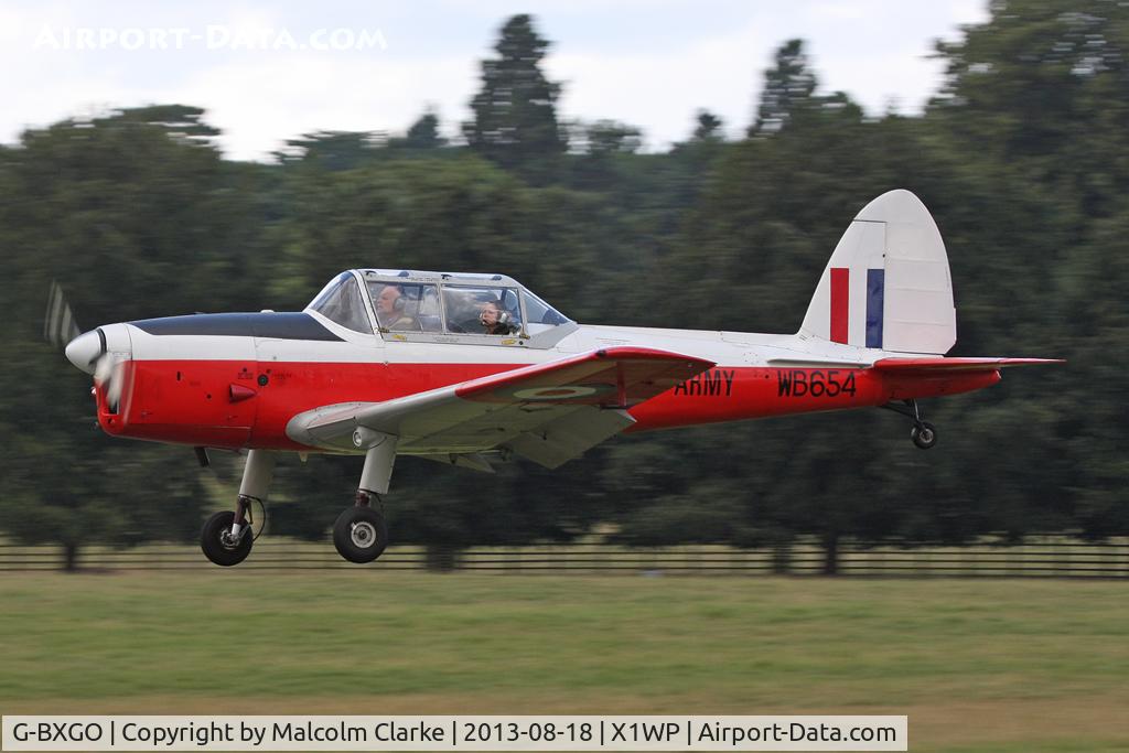 G-BXGO, 1950 De Havilland DHC-1 Chipmunk T.10 C/N C1/0097, De Havilland DHC-1 Chipmunk 22 at The De Havilland Moth Club's 28th International Moth Rally at Woburn Abbey. August 2013.