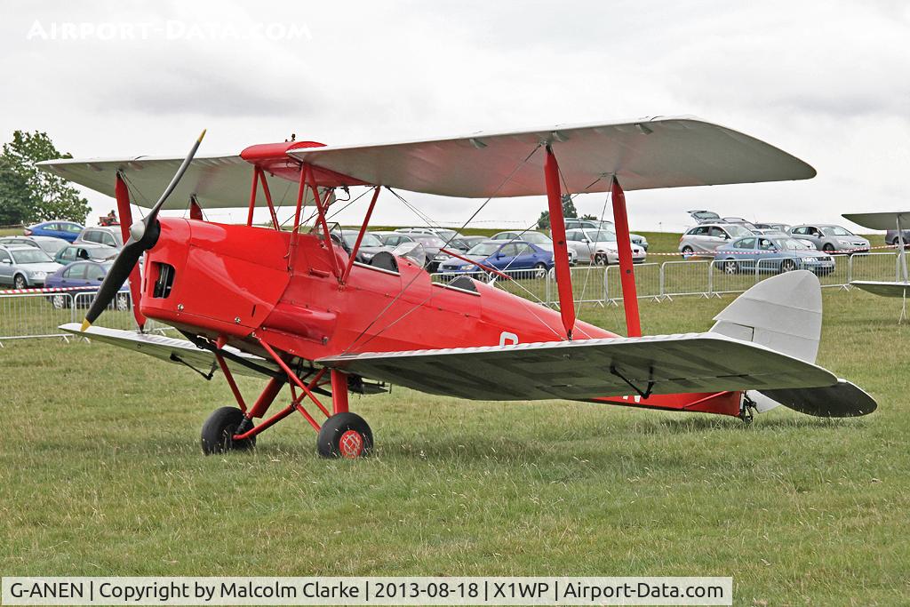 G-ANEN, 1942 De Havilland DH-82A Tiger Moth II C/N 85418, De Havilland DH-82A Tiger Moth II at The De Havilland Moth Club's 28th International Moth Rally at Woburn Abbey. August 2013.