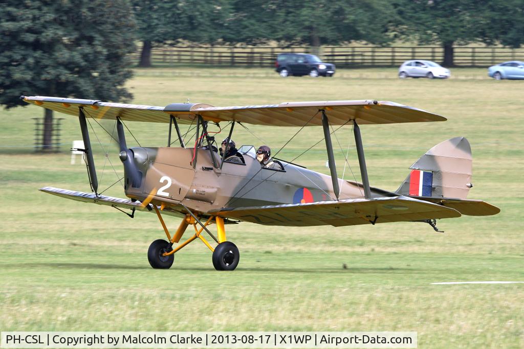 PH-CSL, De Havilland DH-82A Tiger Moth II C/N 86609, De Havilland DH-82A Tiger Moth II at The De Havilland Moth Club's 28th International Moth Rally at Woburn Abbey. August 2013.