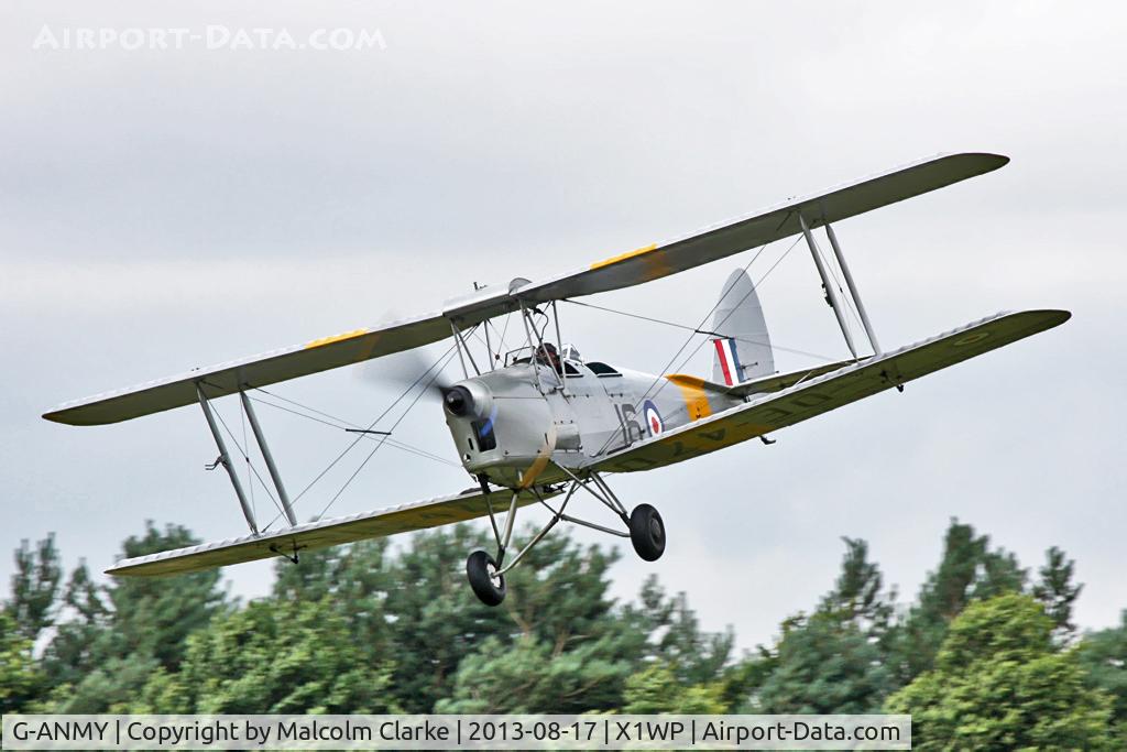 G-ANMY, 1942 De Havilland DH-82A Tiger Moth II C/N 85466, De Havilland DH-82A Tiger Moth at The De Havilland Moth Club's 28th International Moth Rally at Woburn Abbey. August 2013.