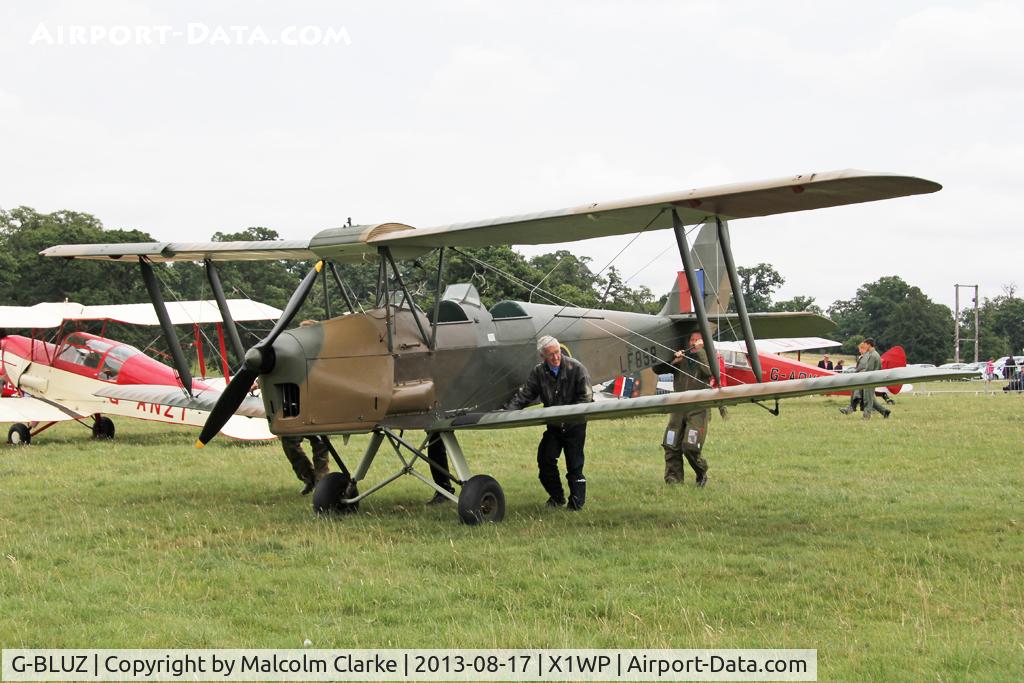G-BLUZ, 1944 De Havilland DH.82B Queen Bee C/N 1435, De Havilland DH-82B Queen Bee at The De Havilland Moth Club's 28th International Moth Rally at Woburn Abbey. August 2013.