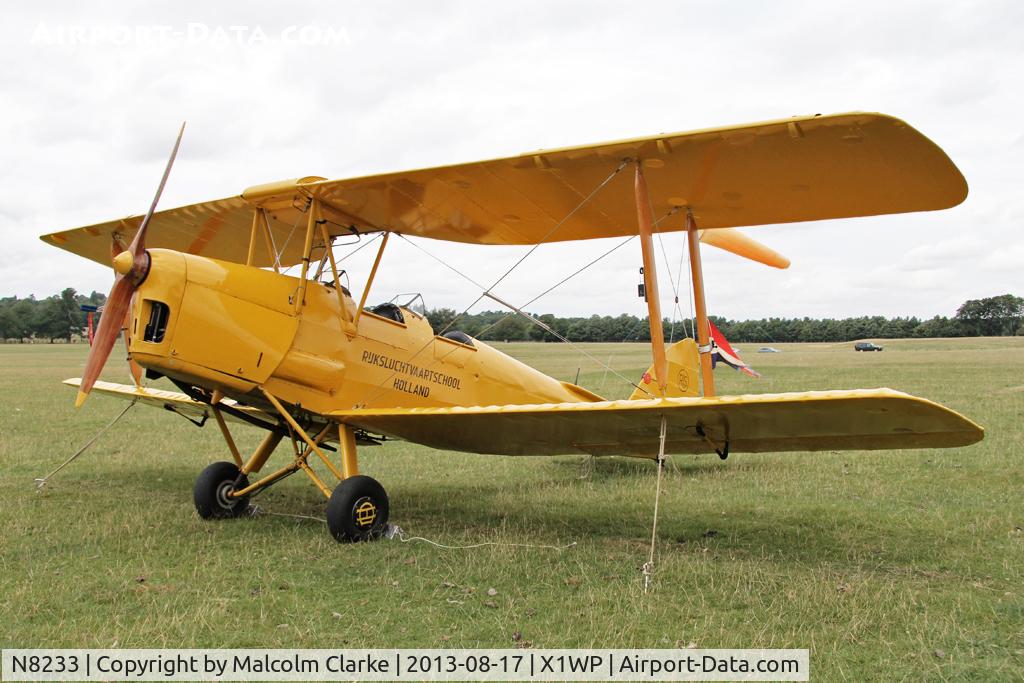 N8233, 1944 De Havilland DH-82A Tiger Moth II C/N 85959, De Havilland DH-82A Tiger Moth II at The De Havilland Moth Club's 28th International Moth Rally at Woburn Abbey. August 2013.