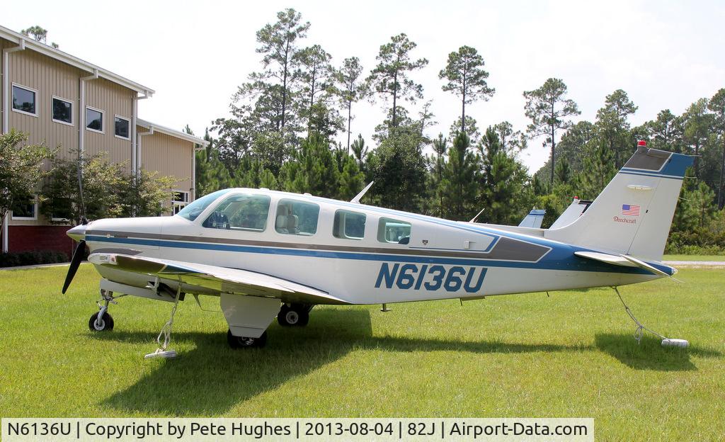 N6136U, 1981 Beech A36 Bonanza 36 C/N E-1956, N6136U Beech 36 at Ferguson, Pensacola, FL
