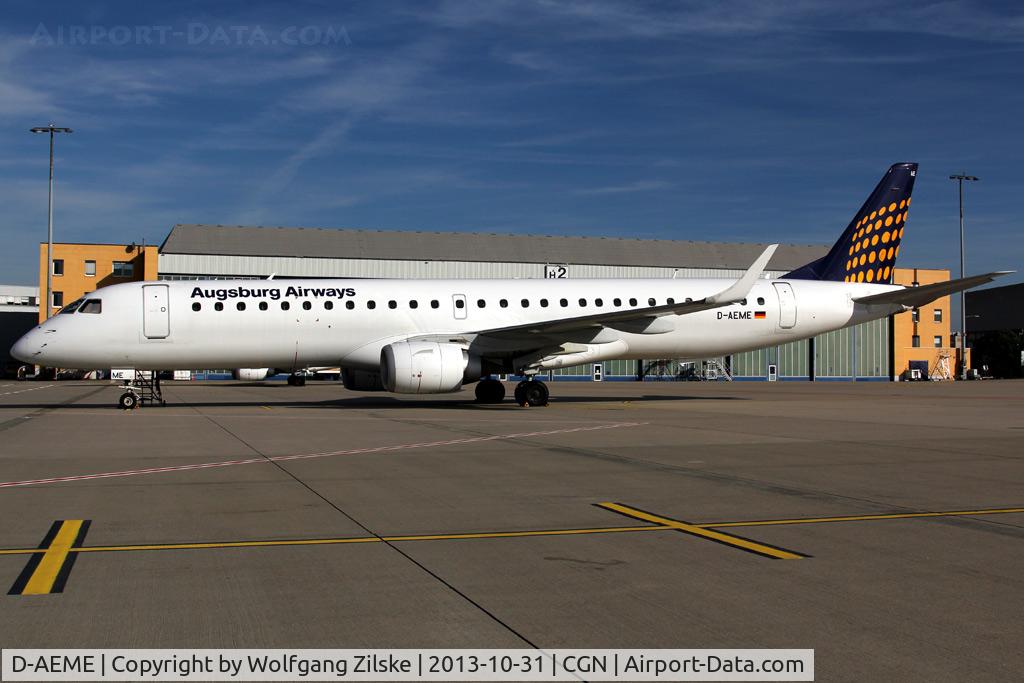 D-AEME, 2009 Embraer 195LR (ERJ-190-200LR) C/N 19000308, visitor