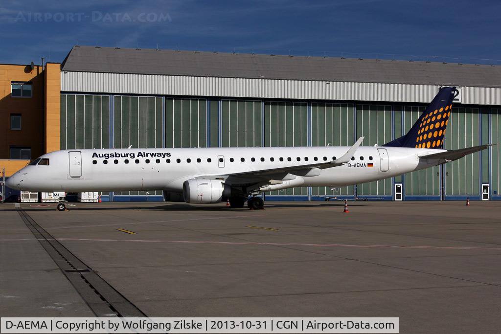 D-AEMA, 2009 Embraer 195LR (ERJ-190-200LR) C/N 19000290, visitor