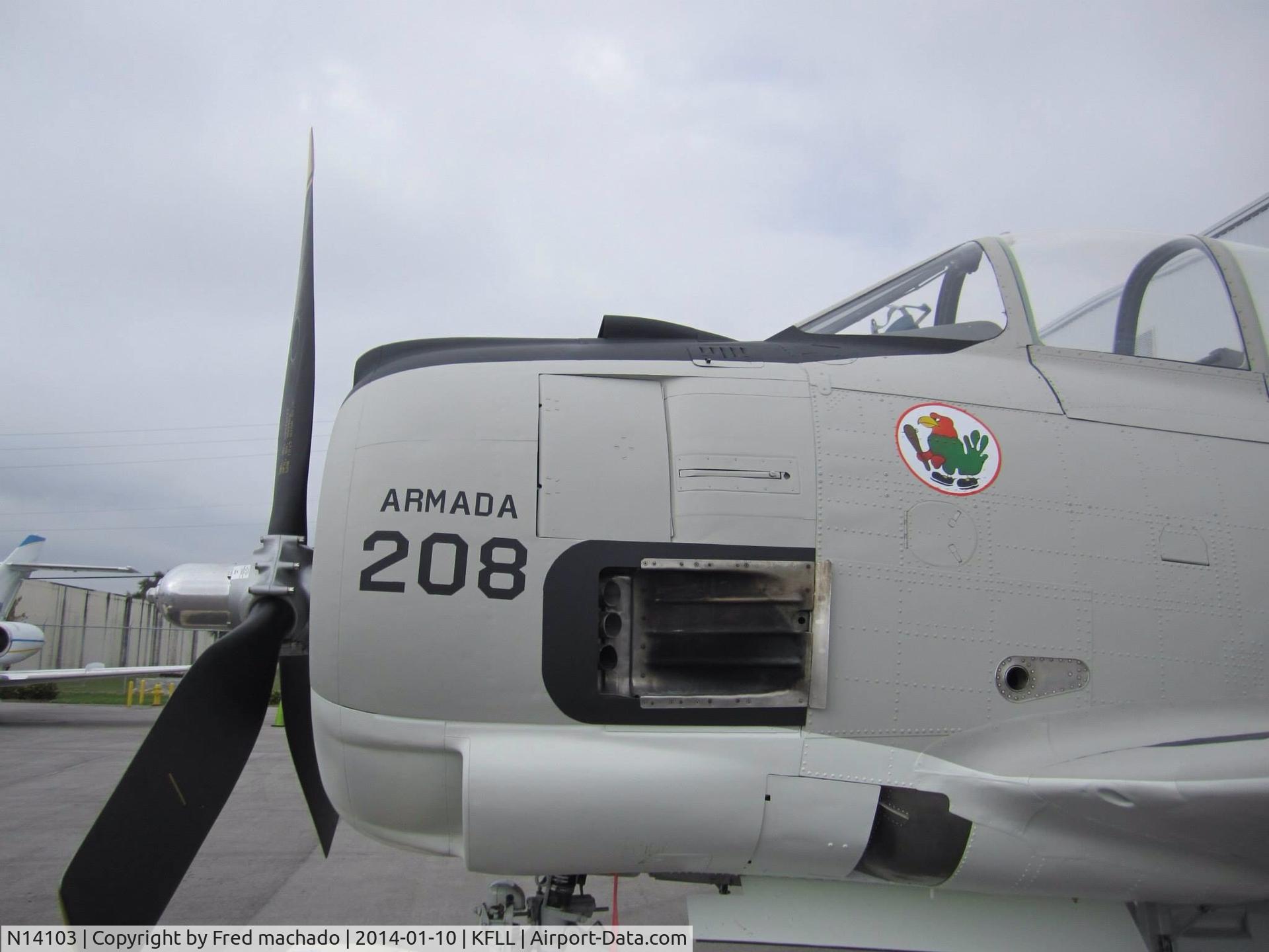 N14103, 1951 North American T-28B Trojan C/N 174-108, Restored by south aviation