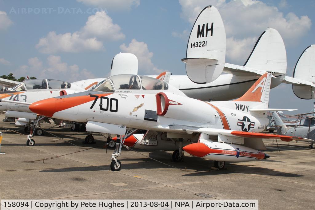 158094, Douglas TA-4J Skyhawk C/N 14131, 158094 TA-4J in the 'back lot' at Pensacola museum