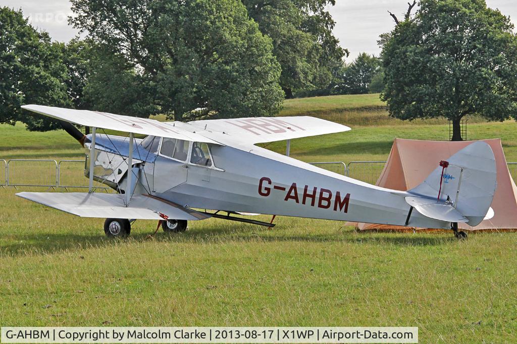 G-AHBM, 1935 De Havilland DH.87B Hornet Moth C/N 8126, De Havilland DH-87B Hornet Moth at The De Havilland Moth Club's 28th International Moth Rally at Woburn Abbey. August 2013.