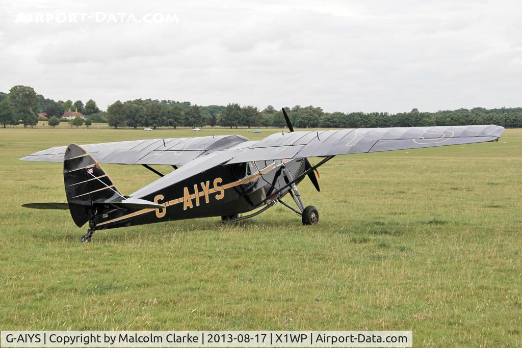 G-AIYS, 1934 De Havilland DH.85 Leopard Moth C/N 7089, De Havilland DH-85 Leopard Moth at The De Havilland Moth Club's 28th International Moth Rally at Woburn Abbey. August 2013.
