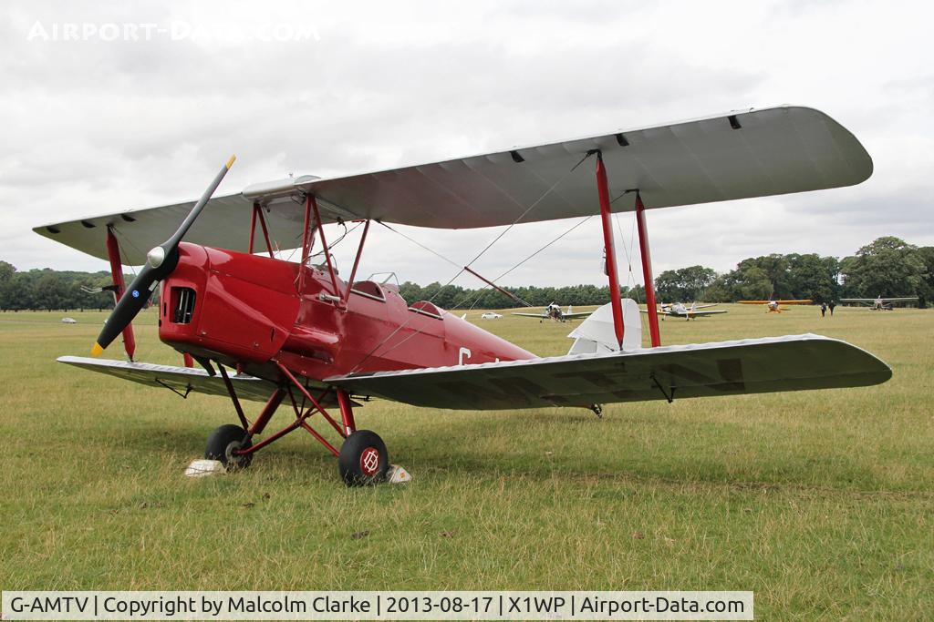 G-AMTV, 1935 De Havilland DH-82A Tiger Moth II C/N 3858, De Havilland DH-82A Tiger Moth II at The De Havilland Moth Club's 28th International Moth Rally at Woburn Abbey. August 2013.
