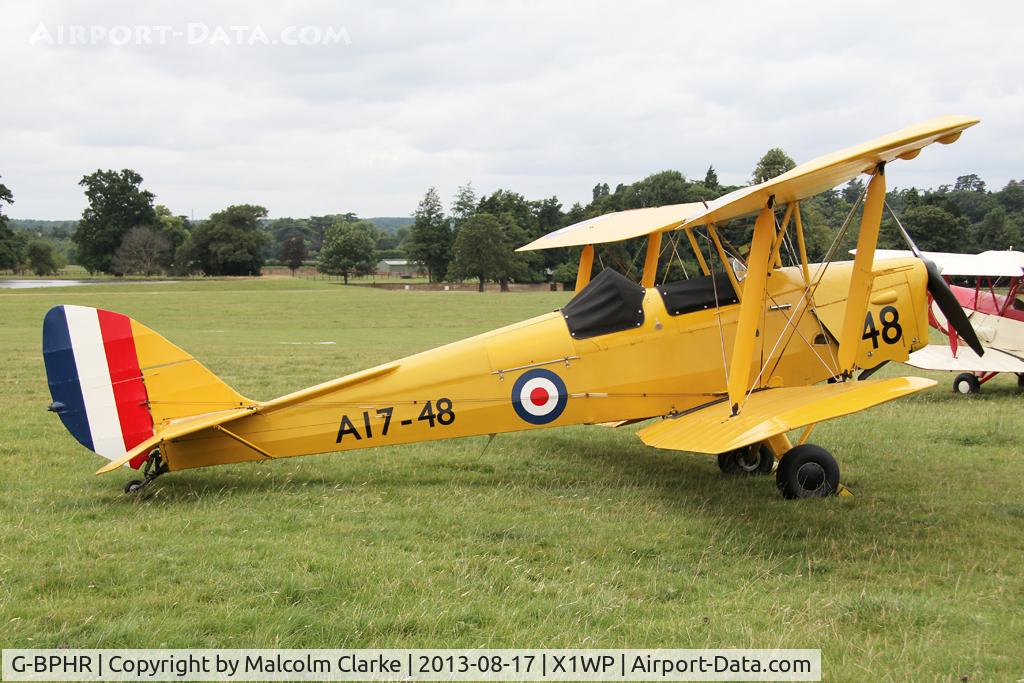 G-BPHR, 1940 De Havilland Australia DH-82A Tiger Moth C/N DHA45, De Havilland Australia DH-82A Tiger Moth at The De Havilland Moth Club's 28th International Moth Rally at Woburn Abbey. August 2013.
