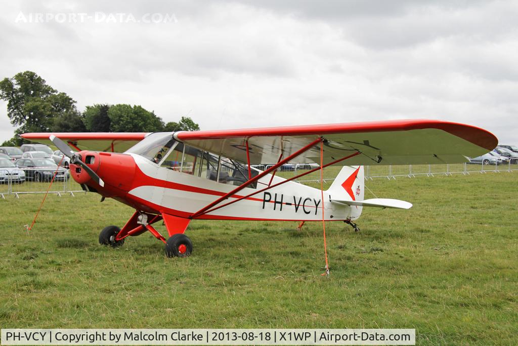 PH-VCY, 1954 Piper L-21B Super Cub (PA-18-135) C/N 18-3601, Piper PA-18-95 Super Cub at The De Havilland Moth Club's 28th International Moth Rally at Woburn Abbey. August 2013.