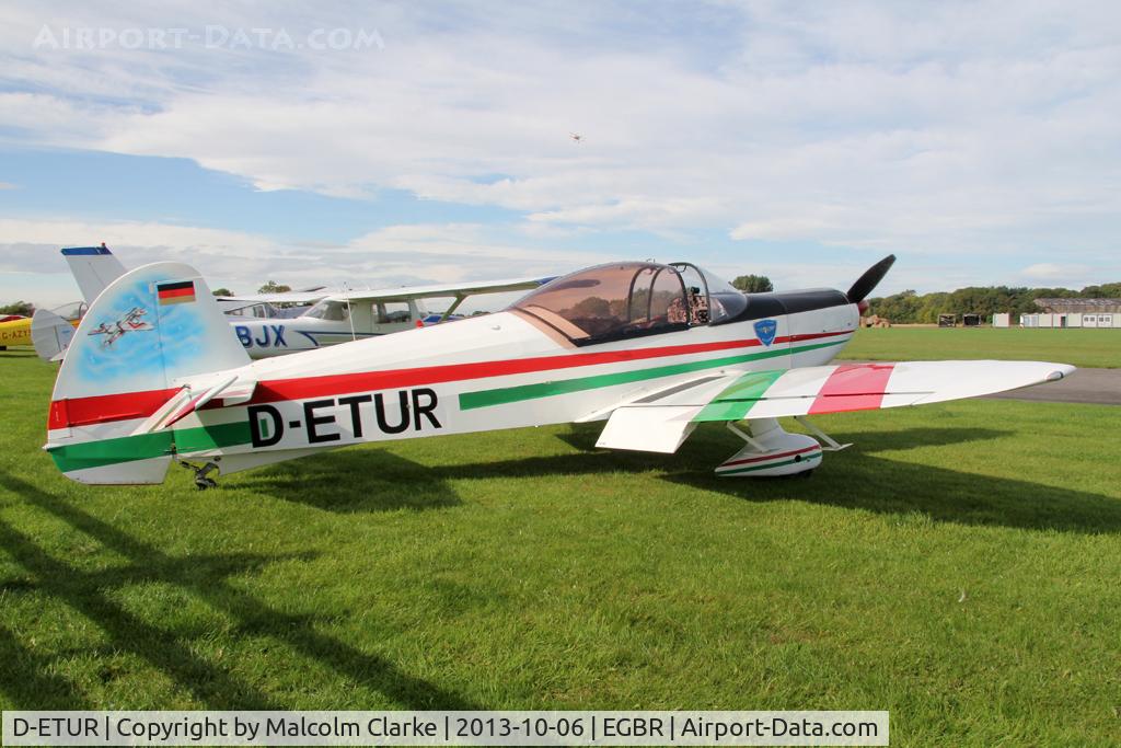 D-ETUR, 1973 Mudry CAP-10B C/N 38, Mudry CAP-10B at The Real Aeroplane Club's Pre-Hibernation Fly-In, Breighton Airfield, October 2013.