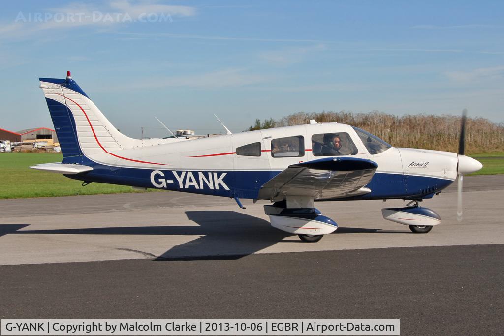 G-YANK, 1979 Piper PA-28-181 Cherokee Archer II C/N 28-8090163, Piper PA-28-181 Cherokee Archer II at The Real Aeroplane Club's Pre-Hibernation Fly-In, Breighton Airfield, October 2013.