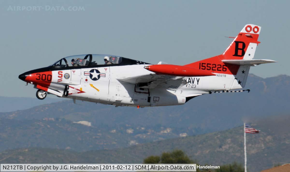 N212TB, 1968 Rockwell T-2B Buckeye C/N 310-21, Take off at Brown Field