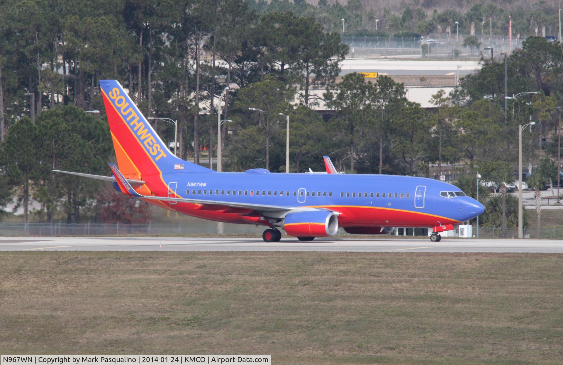 N967WN, 2011 Boeing 737-7H4 C/N 36967, Boeing 737-700