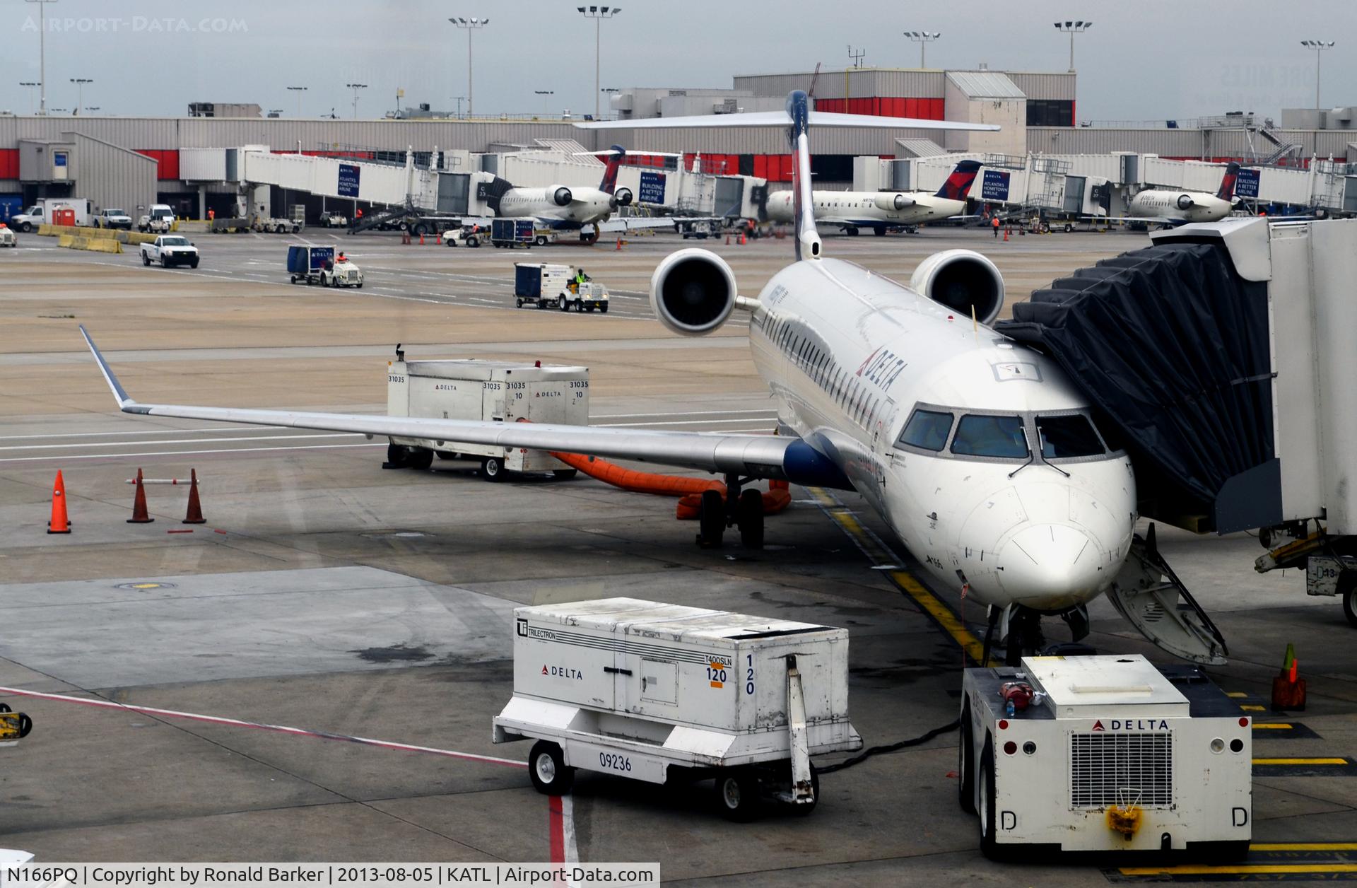 N166PQ, 2008 Bombardier CRJ-900ER (CL-600-2D24) C/N 15166, Fleet number 166 Atlanta