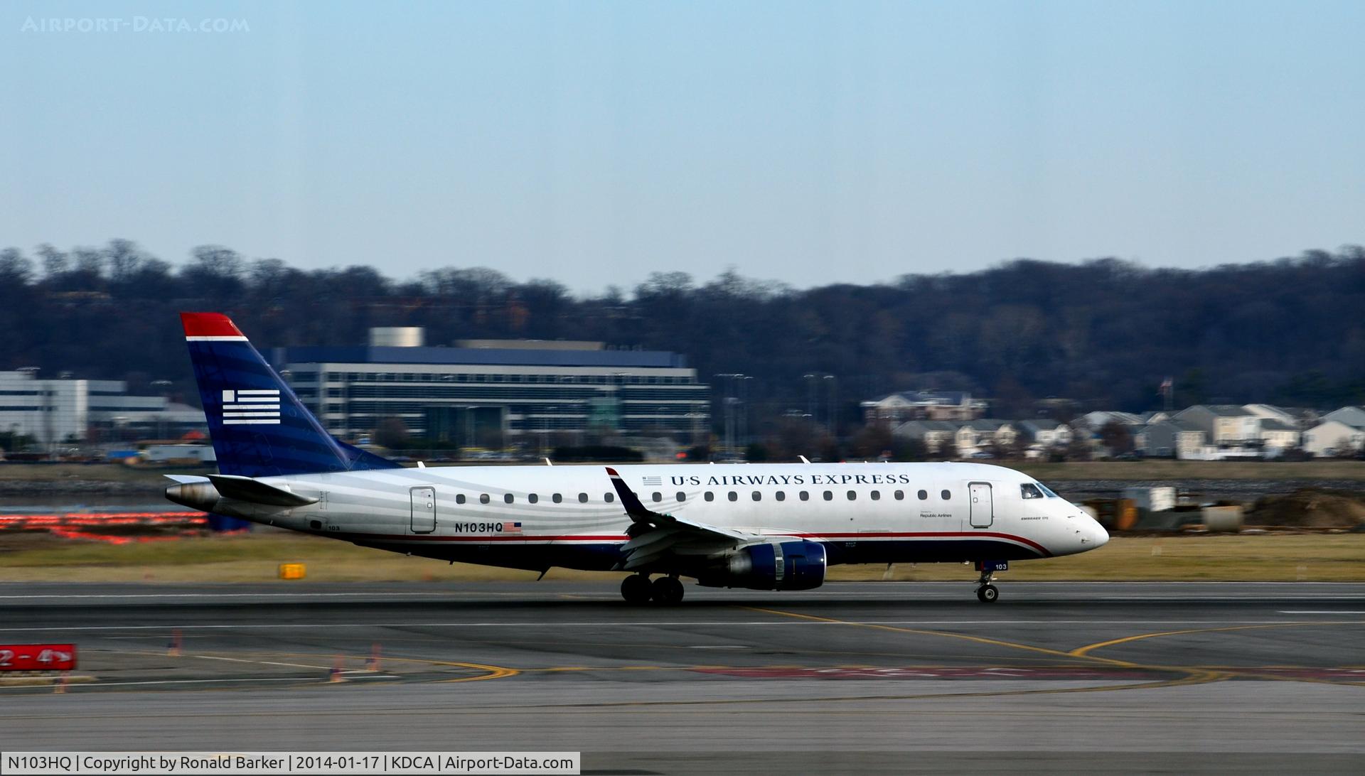 N103HQ, 2007 Embraer 175LR (ERJ-170-200LR) C/N 17000159, Landing roll National
