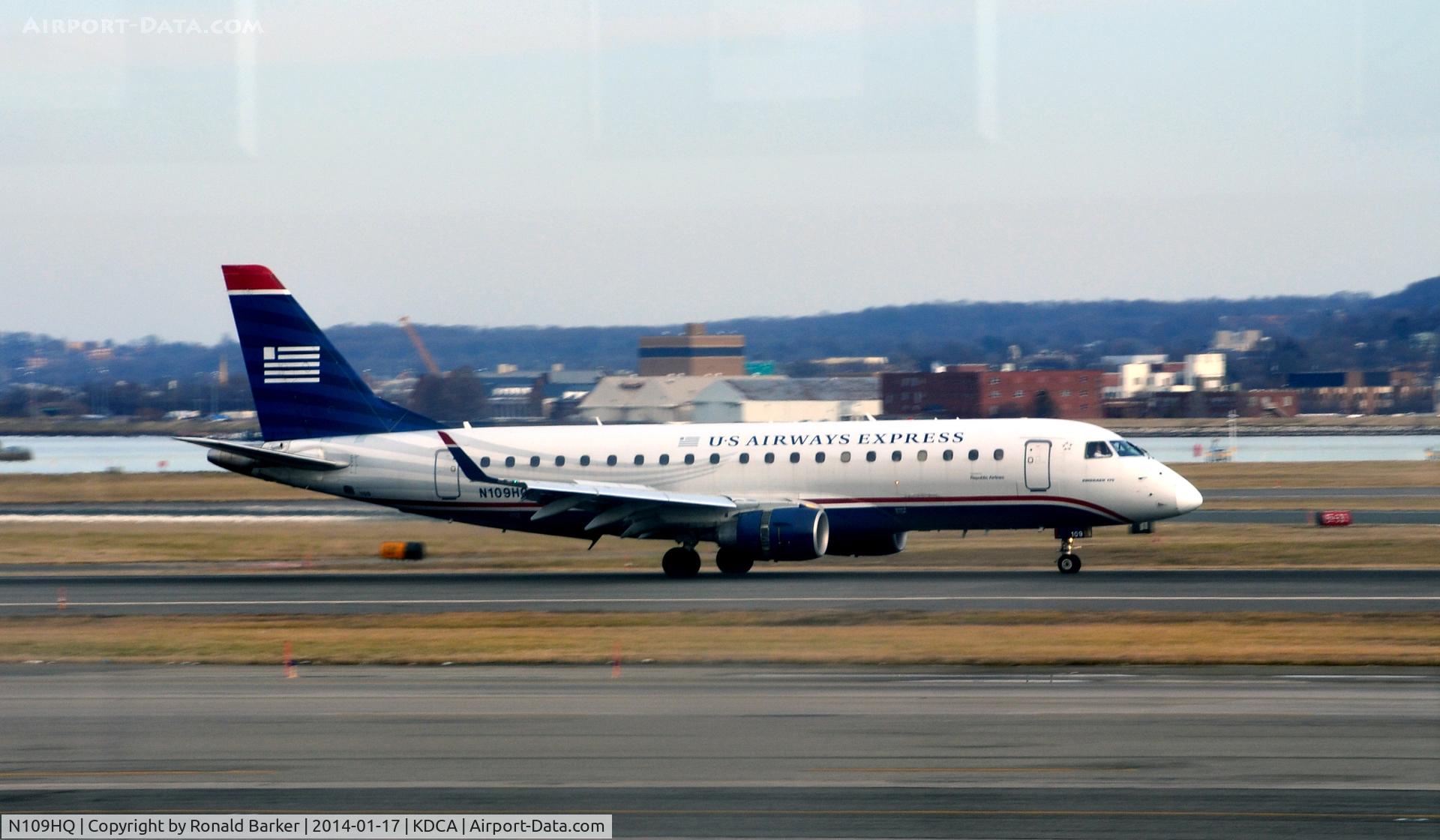 N109HQ, 2007 Embraer 175LR (ERJ-170-200LR) C/N 17000168, Landing National