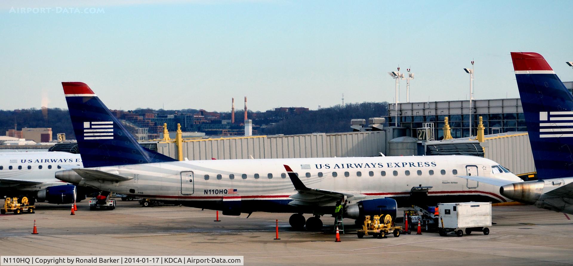 N110HQ, 2007 Embraer 175LR (ERJ-170-200LR) C/N 17000172, Gate 27 National