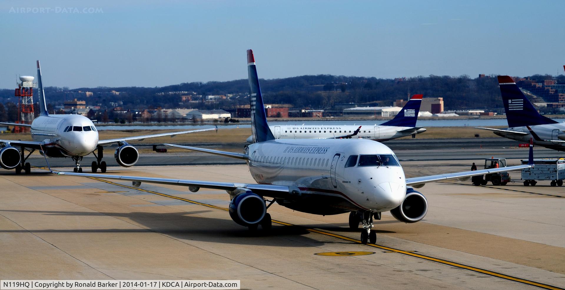 N119HQ, 2007 Embraer 175LR (ERJ-170-200LR) C/N 17000190, Taxi National