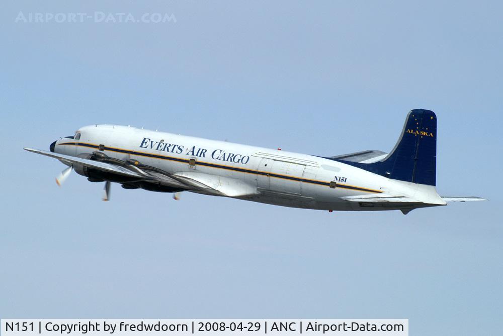 N151, 1958 Douglas DC-6B C/N 45496, Taking off