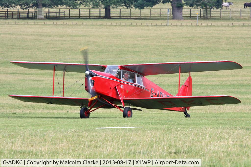 G-ADKC, 1936 De Havilland DH.87B Hornet Moth C/N 8064, De Havilland DH-87B Hornet Moth at The De Havilland Moth Club's 28th International Moth Rally at Woburn Abbey. August 2013.