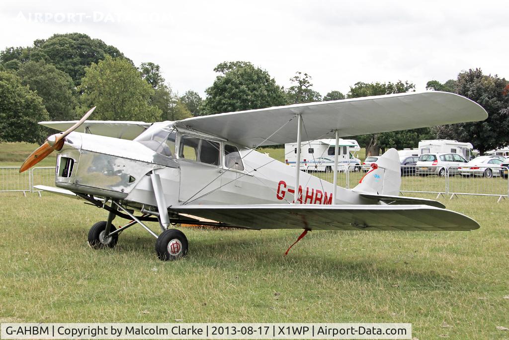 G-AHBM, 1935 De Havilland DH.87B Hornet Moth C/N 8126, De Havilland DH-87B Hornet Moth at The De Havilland Moth Club's 28th International Moth Rally at Woburn Abbey, August 2013.