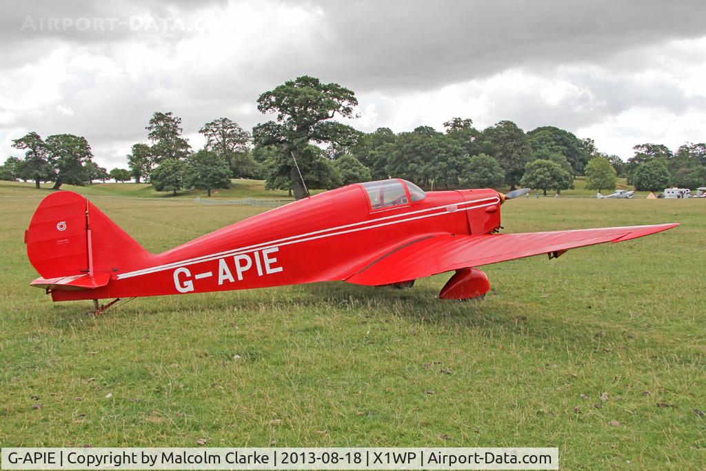G-APIE, 1958 Tipsy Belfair C/N 535, Tipsy Belfair at The De Havilland Moth Club's 28th International Moth Rally at Woburn Abbey. August 2013.