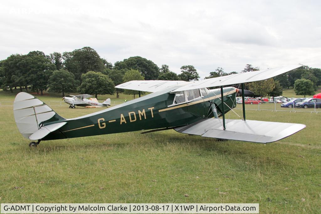 G-ADMT, 1936 De Havilland DH.87B Hornet Moth C/N 8093, De Havilland DH-87B Hornet Moth at The De Havilland Moth Club's 28th International Moth Rally at Woburn Abbey. August 2013.