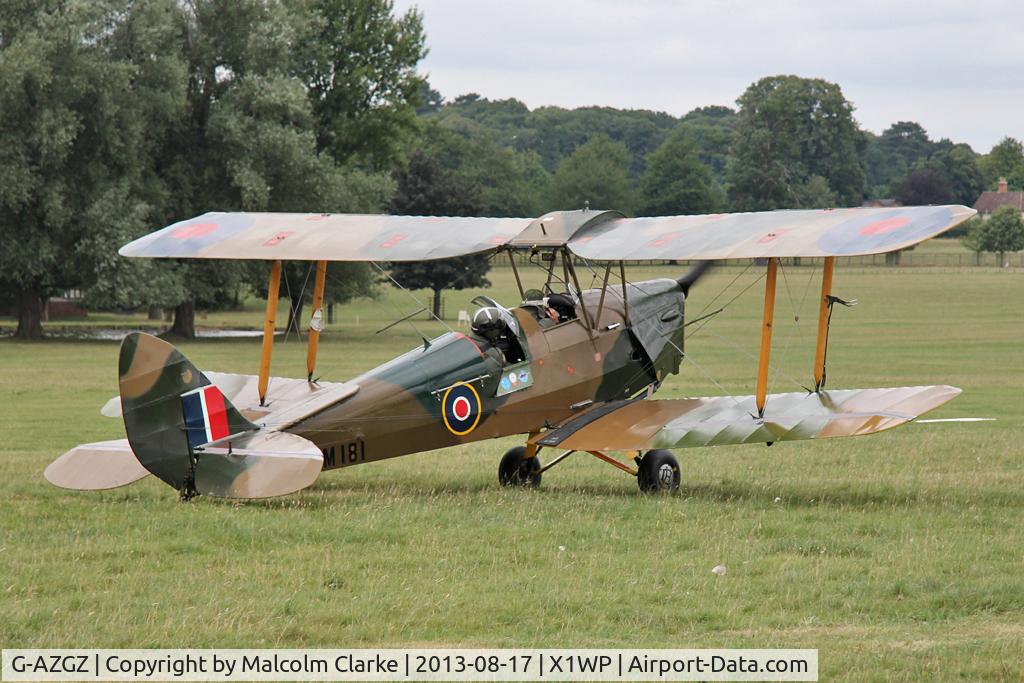 G-AZGZ, 1944 De Havilland DH-82A Tiger Moth II C/N 86489, De Havilland DH-82A Tiger Moth II at The De Havilland Moth Club's 28th International Moth Rally at Woburn Abbey. August 2013.