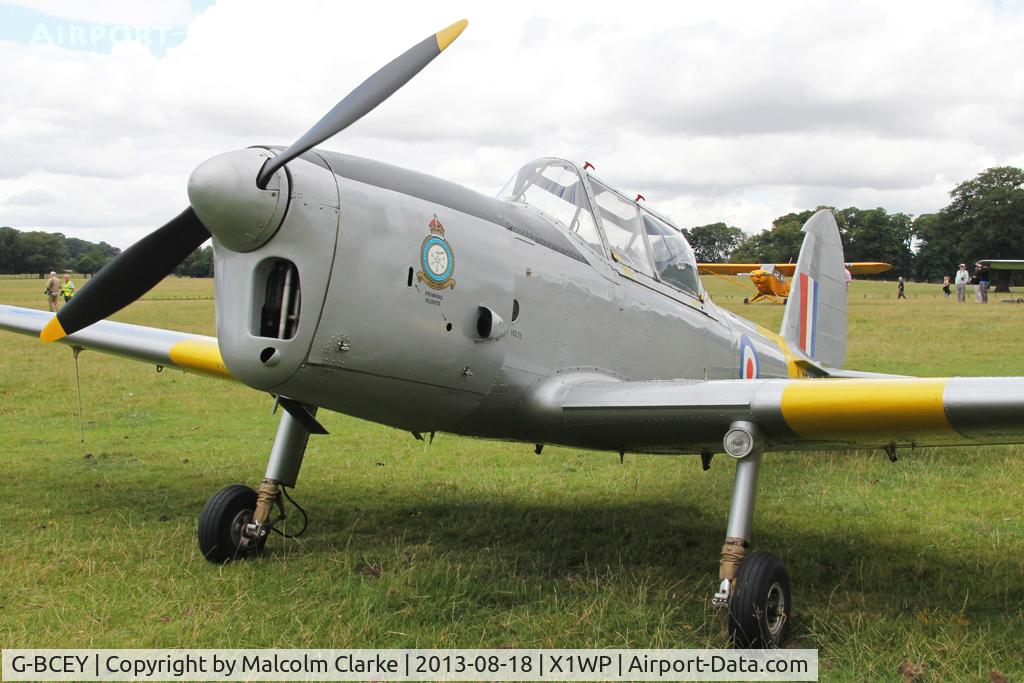 G-BCEY, 1951 De Havilland DHC-1 Chipmunk T.10 C/N C1/0515, De Havilland DHC-1 Chipmunk 22 at The De Havilland Moth Club's 28th International Moth Rally at Woburn Abbey. August 2013.