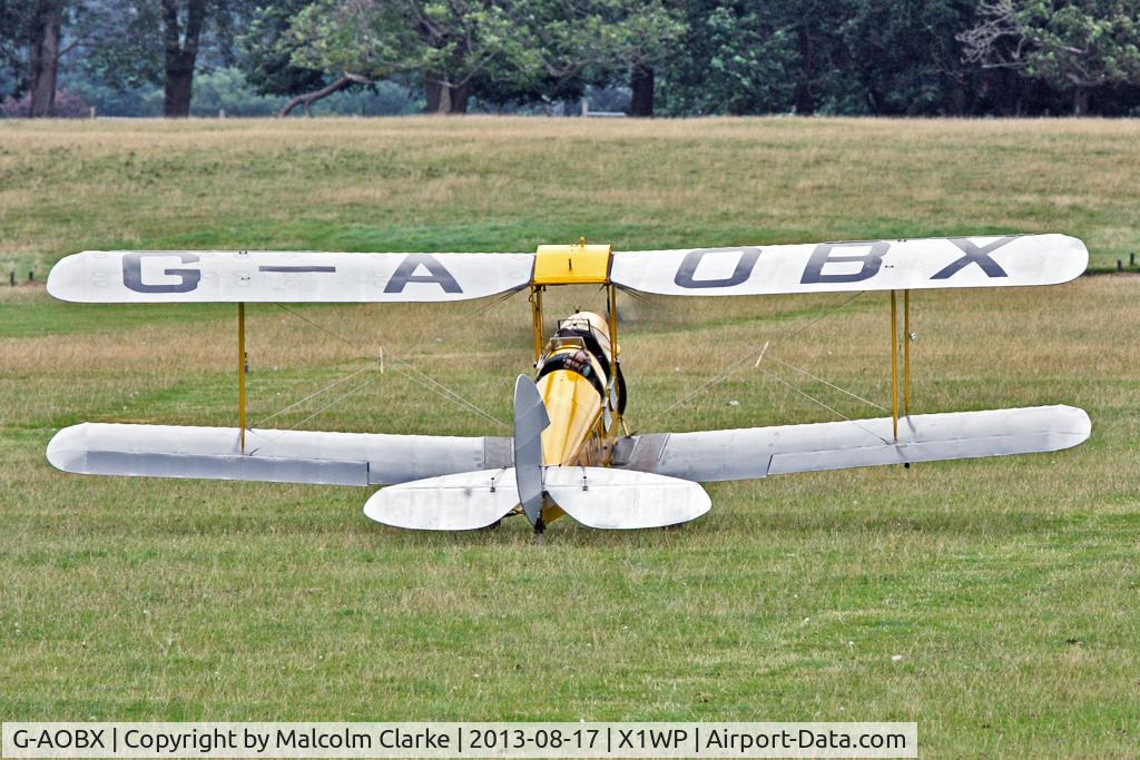 G-AOBX, 1940 De Havilland DH-82A Tiger Moth II C/N 83653, De Havilland DH-82A Tiger Moth II at The De Havilland Moth Club's 28th International Moth Rally at Woburn Abbey. August 2013.