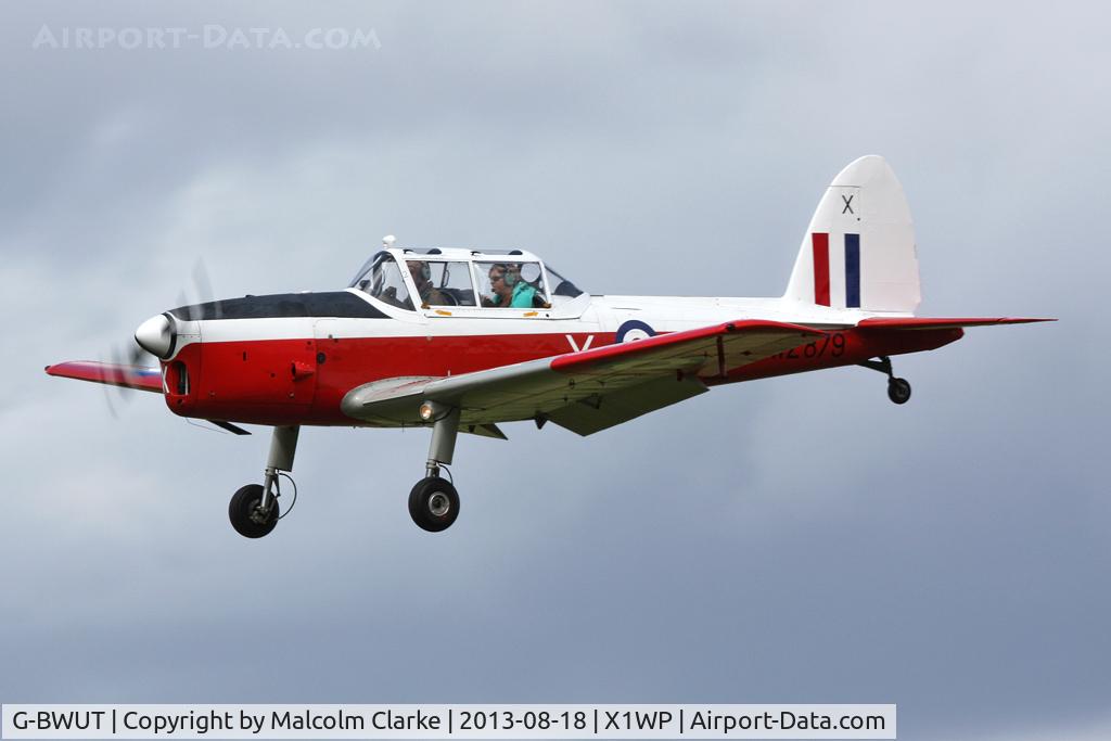G-BWUT, 1953 De Havilland DHC-1 Chipmunk T.10 C/N C1/0918, De Havilland DHC-1 Chipmunk 22 at The De Havilland Moth Club's 28th International Moth Rally at Woburn Abbey. August 2013.