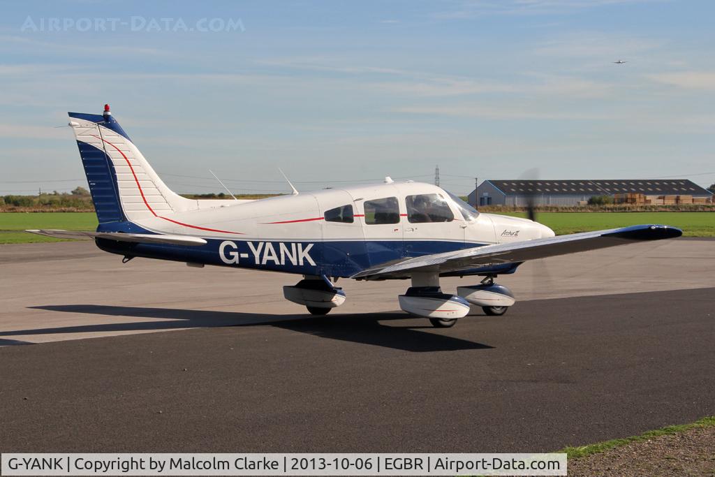 G-YANK, 1979 Piper PA-28-181 Cherokee Archer II C/N 28-8090163, Piper PA-28-181 Cherokee Archer II at The Real Aeroplane Club's Pre-Hibernation Fly-In, Breighton Airfield, October 2013.