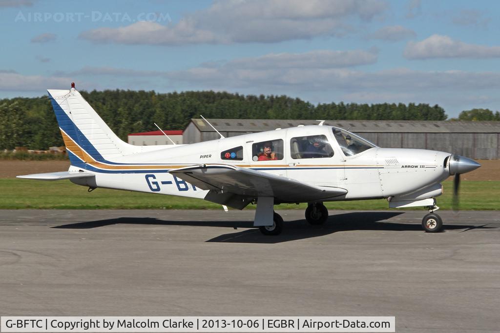 G-BFTC, 1978 Piper PA-28R-201T Cherokee Arrow III C/N 28R-7803197, Piper PA-28R-201T Turbo Arrow III at The Real Aeroplane Club's Pre-Hibernation Fly-In, Breighton Airfield, October 2013.