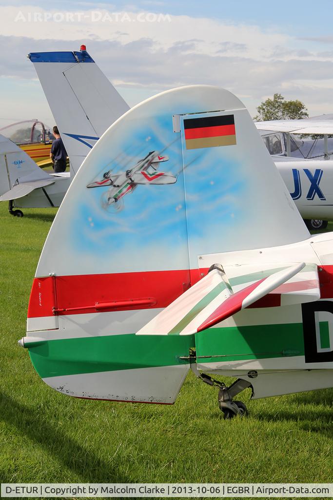 D-ETUR, 1973 Mudry CAP-10B C/N 38, Mudry CAP-10B at The Real Aeroplane Club's Pre-Hibernation Fly-In, Breighton Airfield, October 2013.