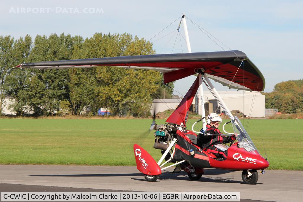 G-CWIC, 2004 Mainair Pegasus Quik C/N 8067, Mainair Pegasus Quik at The Real Aeroplane Club's Pre-Hibernation Fly-In, Breighton Airfield, October 2013.