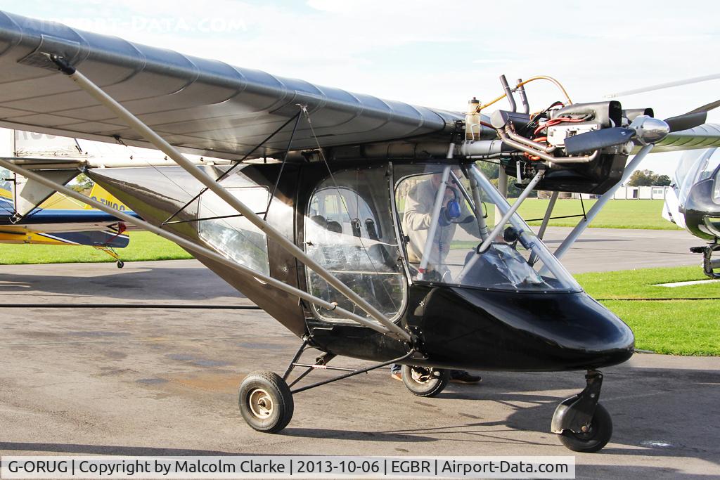 G-ORUG, 2003 Thruster T600N 450 C/N 0033-T600N-080, Thruster T600N 450 at The Real Aeroplane Club's Pre-Hibernation Fly-In, Breighton Airfield, October 2013.
