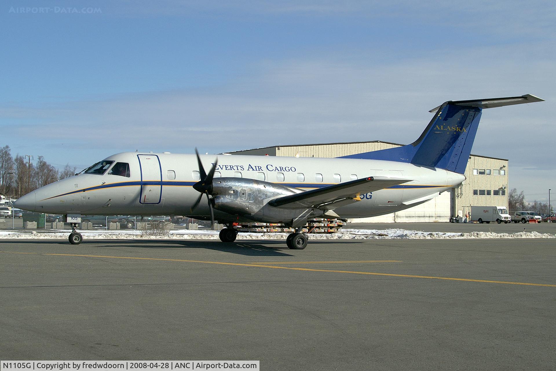 N1105G, 1988 Embraer EMB-120FC Brasilia C/N 120.105, Everts Air Cargo