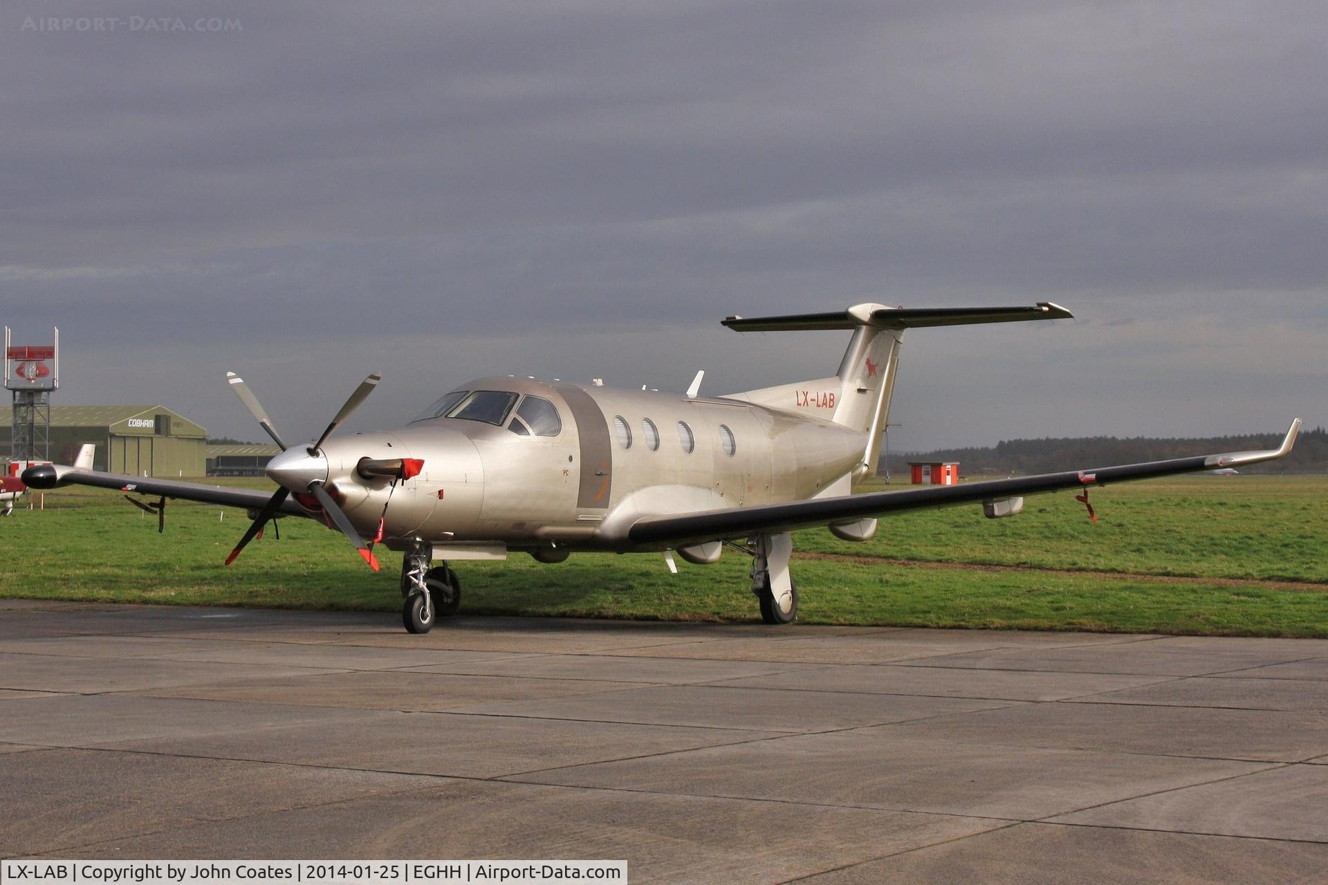LX-LAB, 2003 Pilatus PC-12/45 C/N 531, Parked at Pilatus Centre