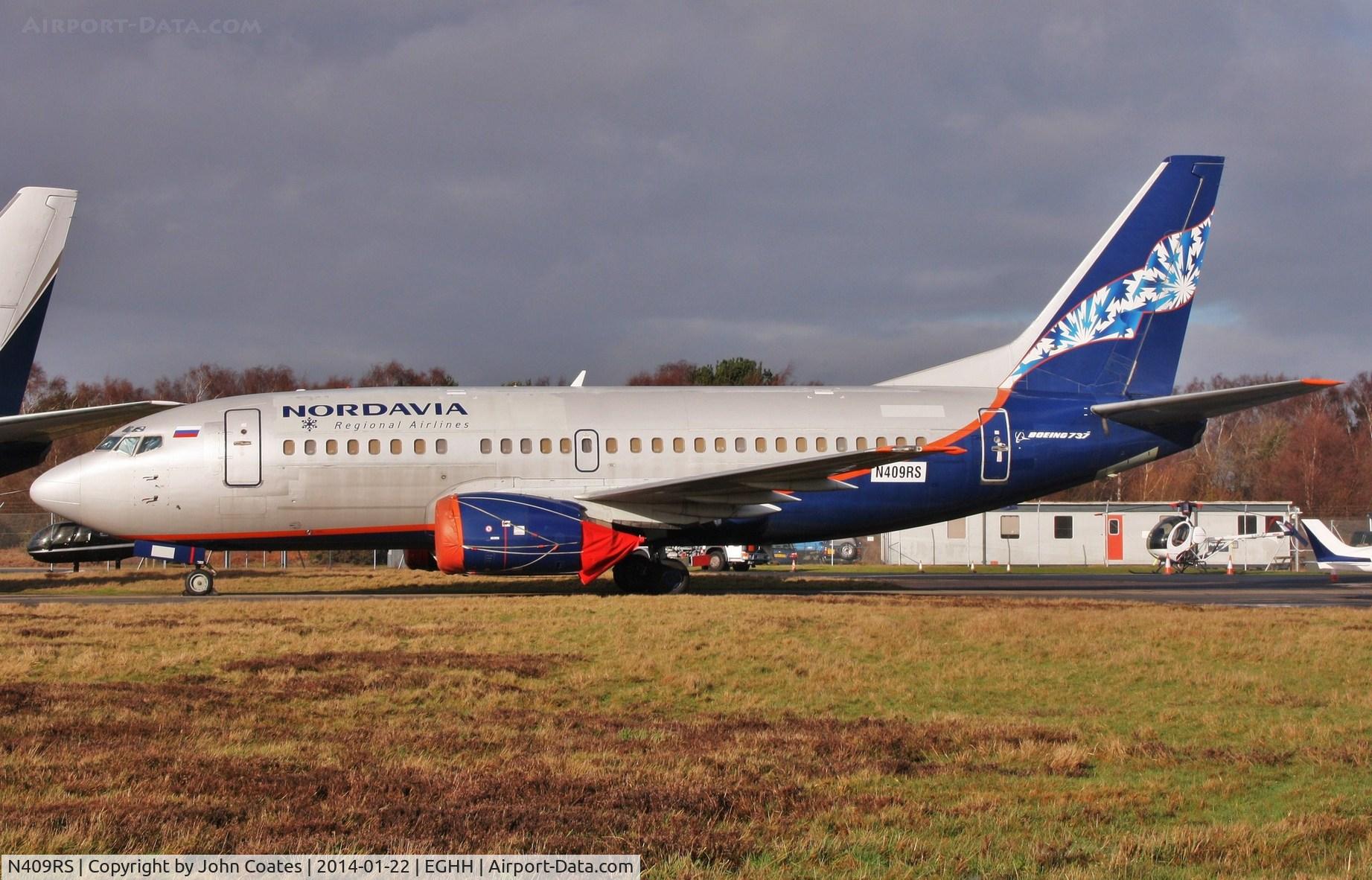 N409RS, 1990 Boeing 737-59D C/N 25038, just re-reg'd from VP-BOH not yet allocated