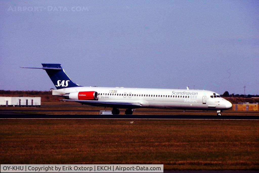 OY-KHU, 1991 McDonnell Douglas MD-87 (DC-9-87) C/N 53336, OY-KHU ready for take off on rw 04R