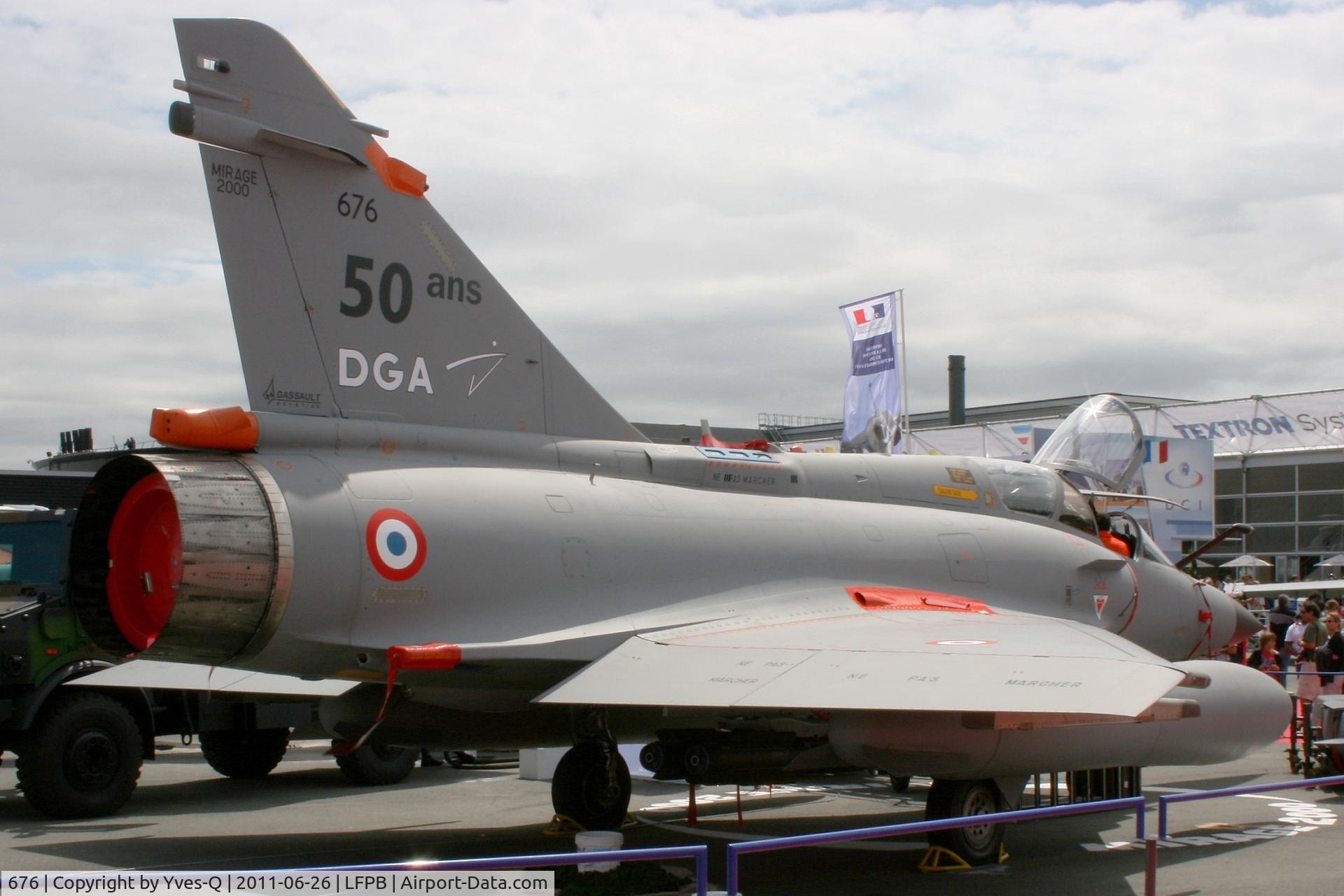 676, Dassault Mirage 2000D C/N 550, Dassault Mirage 2000D, Static display, Paris Le Bourget (LFPB-LBG) Air Show in june 2011