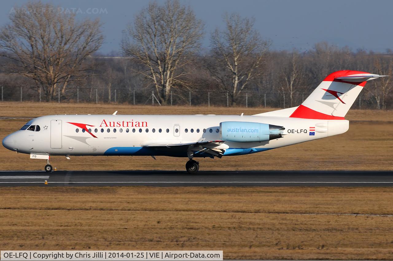 OE-LFQ, 1996 Fokker 70 (F-28-0070) C/N 11568, Austrian Airlines